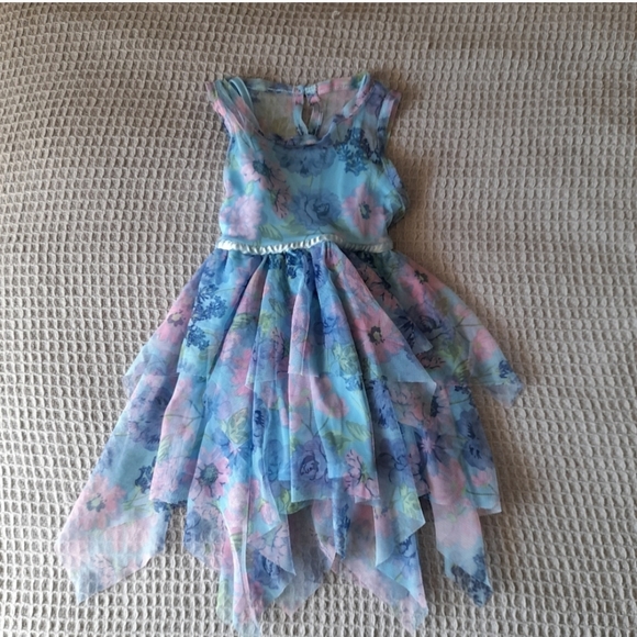 Nanette Lepore Other - Nanette Lepore Blue Dress with Floral Accents. 3T